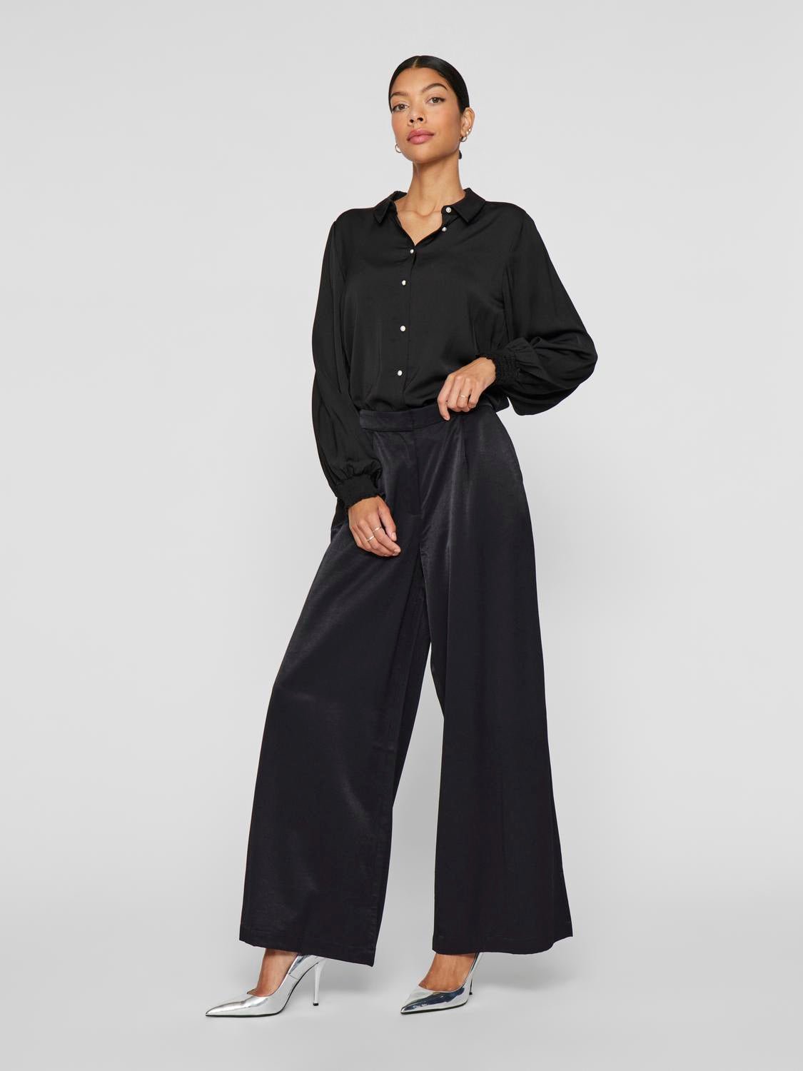 VIGRY Trousers - Black Beauty - VERO MODA & VILA Bergvik